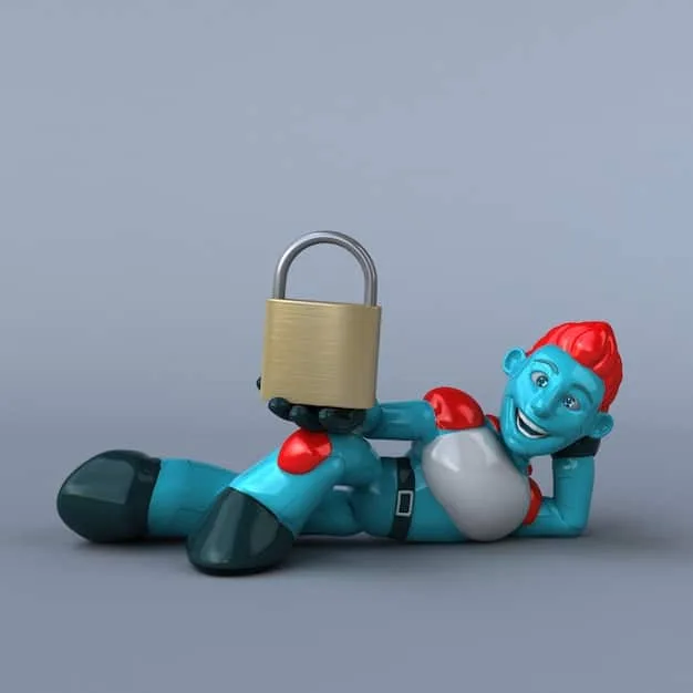 A digital representation of a toy being hacked, with data streams and broken security symbols. The color scheme should be alarming but clear.