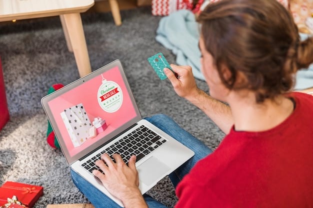 A person sitting at a computer, actively searching for online coupons and promo codes on a coupon website to apply to a toy purchase. Multiple browser tabs are open, displaying different coupon sites.