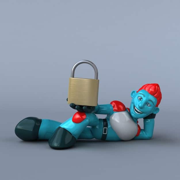 A digital representation of a toy being hacked, with data streams and broken security symbols. The color scheme should be alarming but clear.