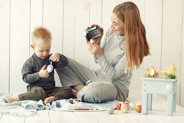 A baby interacting with toys from a Lovevery Play Kit, showcasing engagement and developmental learning.