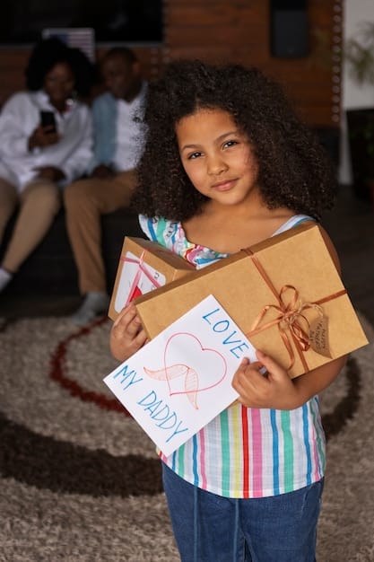 A heartwarming image of a child receiving a donated toy, with a big smile on their face, showcasing the joy and gratitude that toy donations can bring.