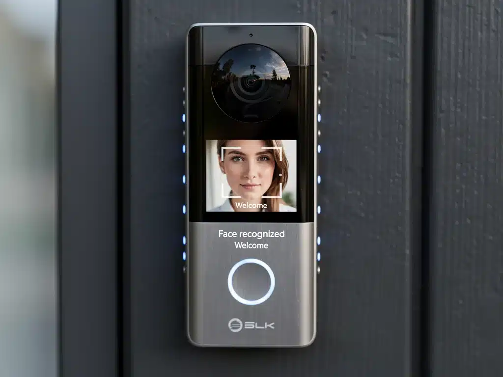 Biometric smart doorbell with facial recognition technology