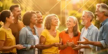 Diverse people smiling confidently, symbolizing boosted self-esteem and personal growth.