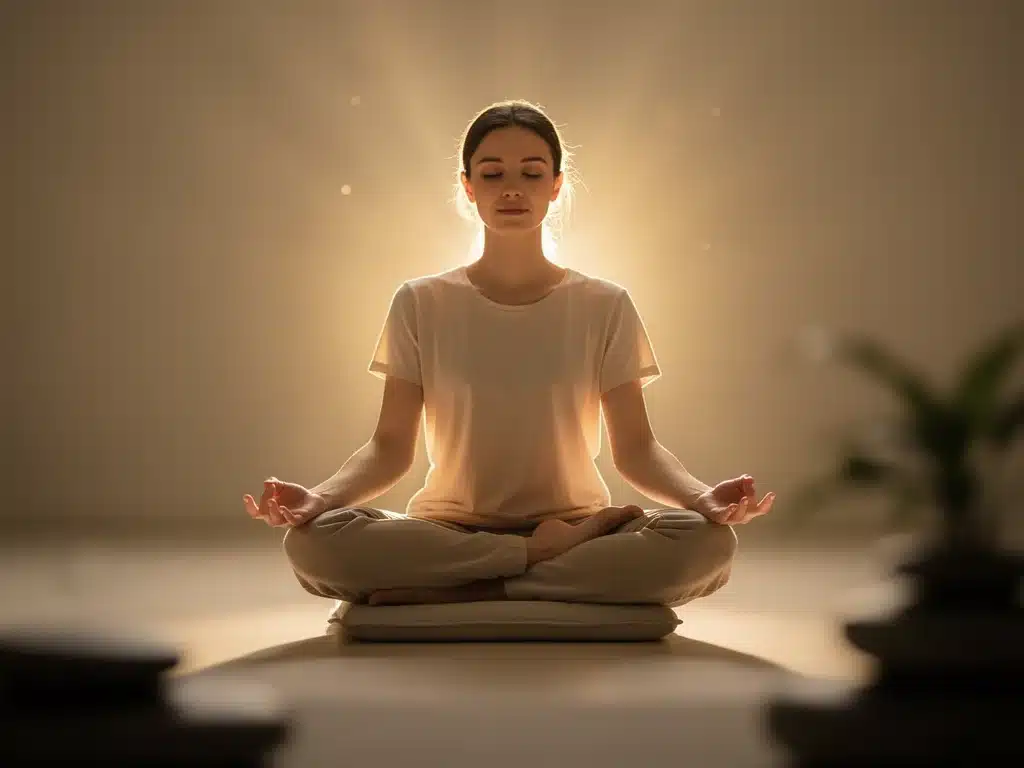 Person meditating, practicing self-awareness and emotional regulation