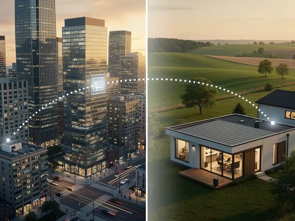 Urban to rural migration facilitated by remote work